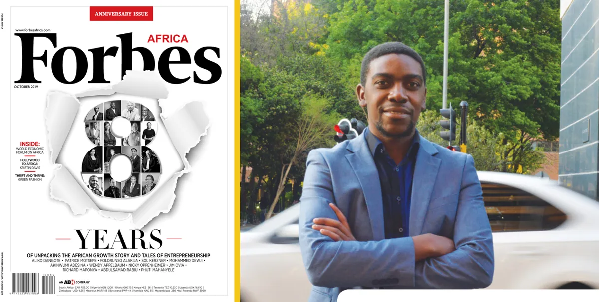 The Man Who Wants to Revolutionize Transport – Forbes Africa October 2019 cover and Prince Pirikisi in the feature
